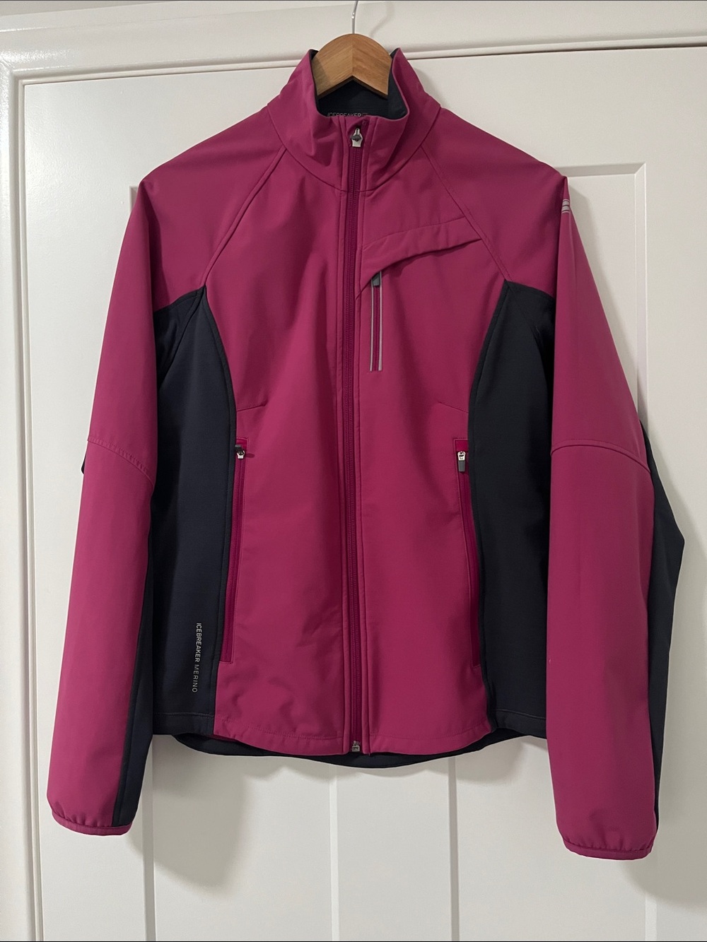 Icebreaker Merino GT jacket pink and Grey Softshell Jacket